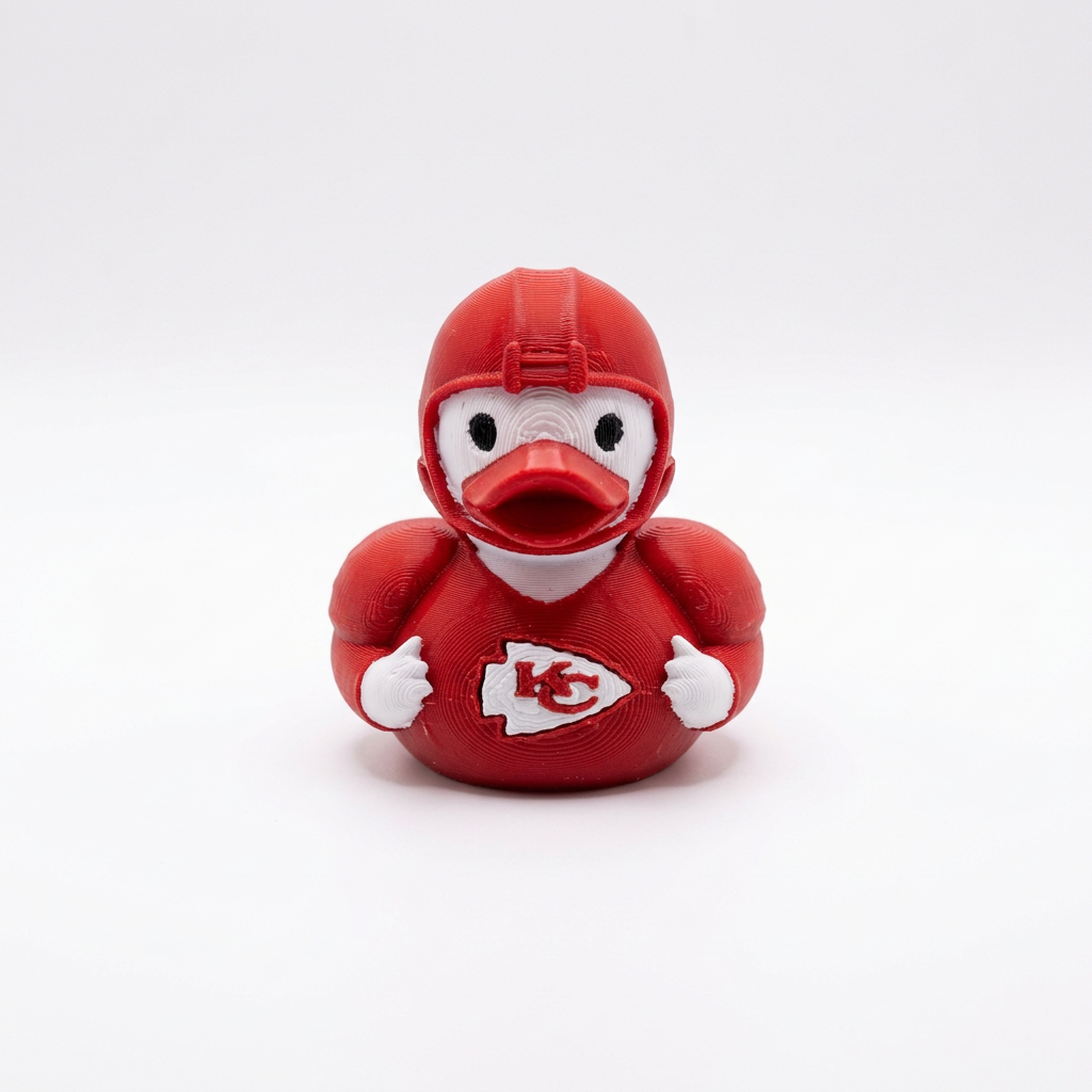 Red Football Duck, view 1 of 4
