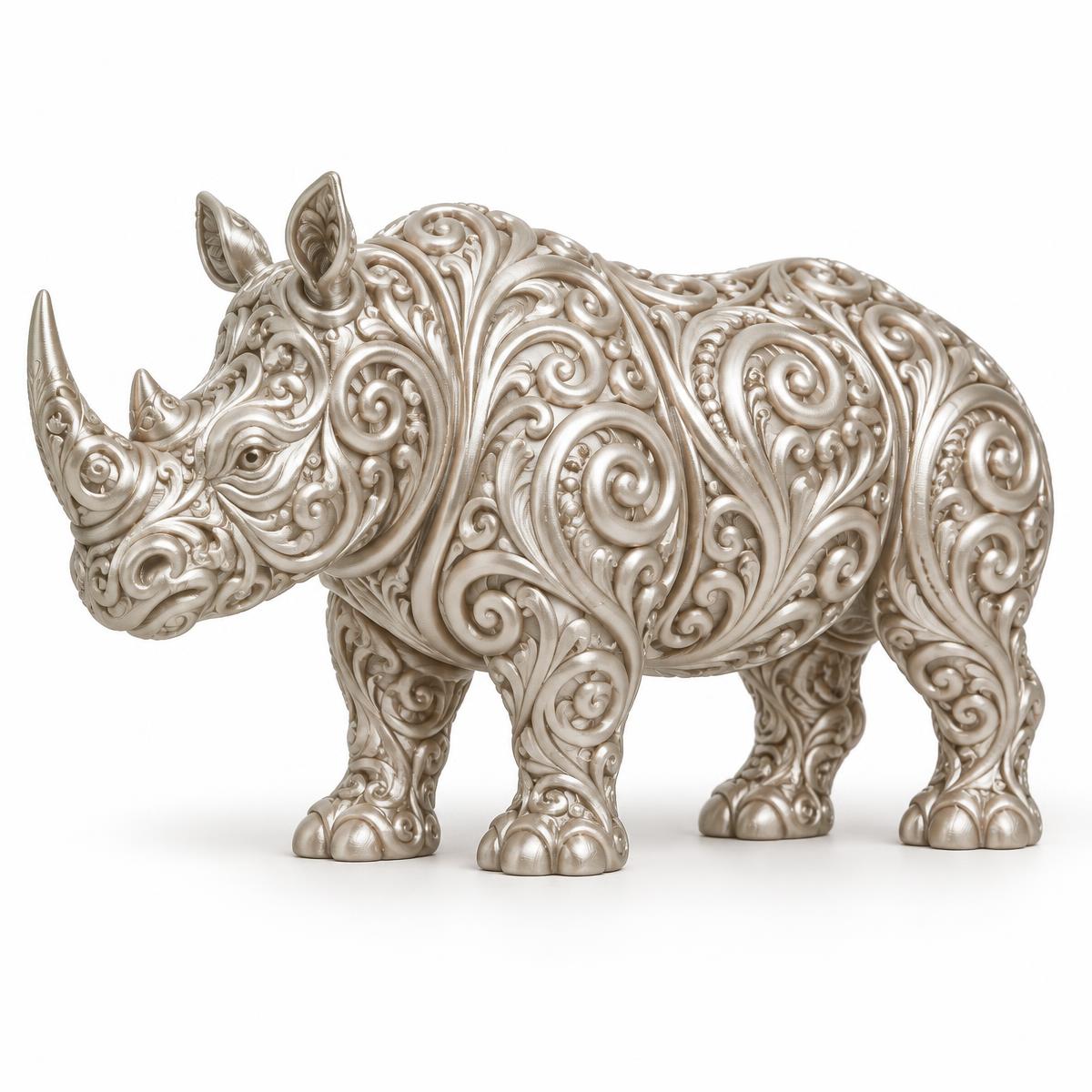 Textured Rhino, view 1 of 3